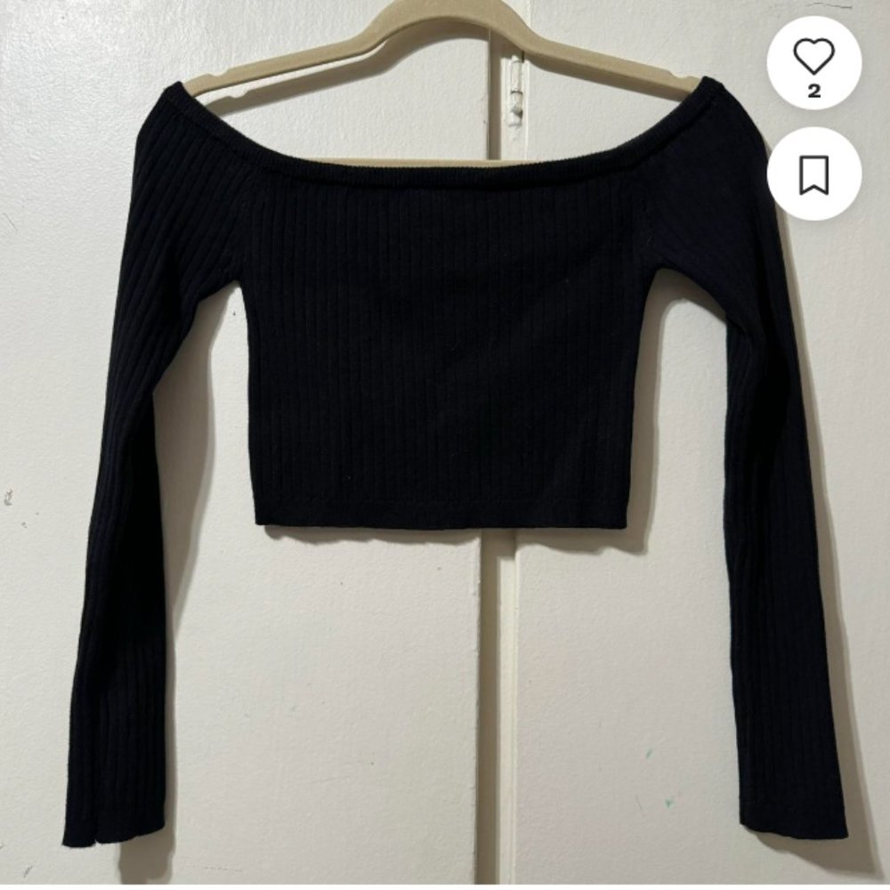 off the shoulder long sleeve